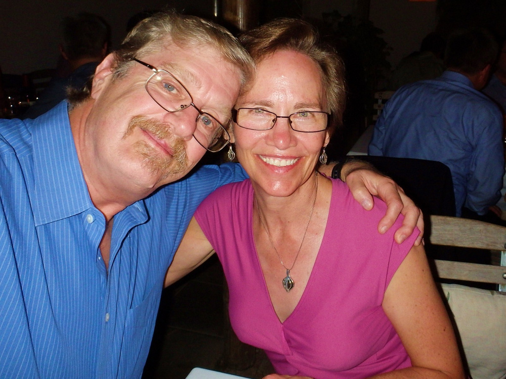 Dennis and Terry Struck at Dinner at 'Rust en Vrede', 
Stellenbosch, South Africa.